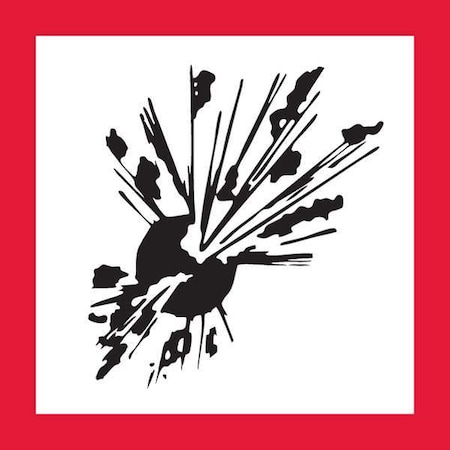 Pictogram, Black/Red, Self Adhesive Vinyl, GHS1268 MPN:GHS1268