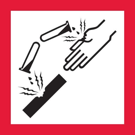 Pictogram, Black/Red, Self Adhesive Vinyl, GHS1269 MPN:GHS1269