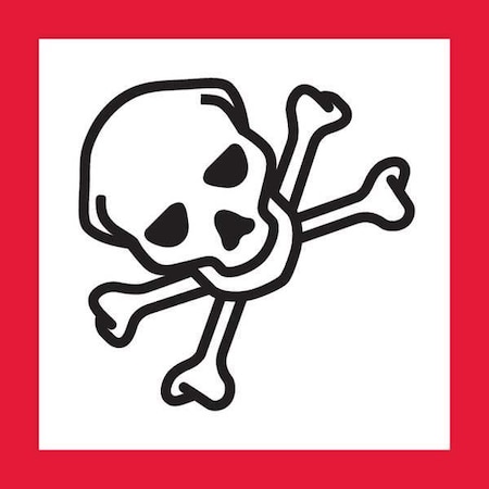 Pictogram, Black/Red, Self Adhesive Vinyl, GHS1273 MPN:GHS1273