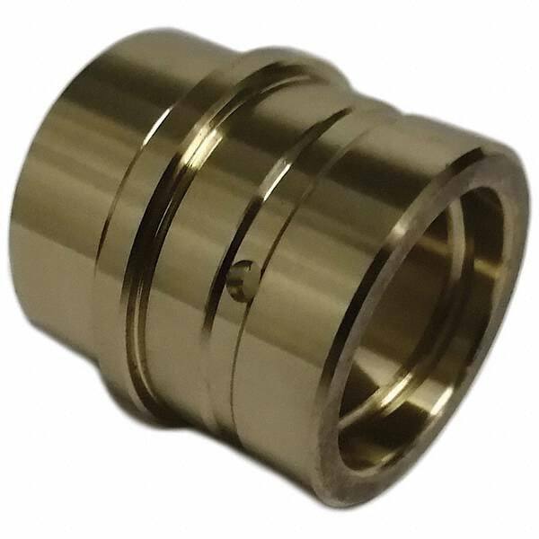 Die & Mold Straight Bushings, Material: Solid Bronze , Body Diameter: 1.4961in , Attachment Method: Press-Fit , Lubrication Type: Non-Self Lubricating  MPN:GEB-509