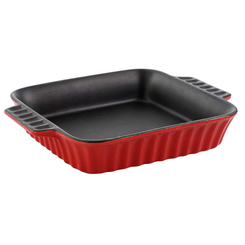 Crock-Pot Denhoff Non-Stick Ribbed Casserole Dish, 8in, Red MPN:995100817M