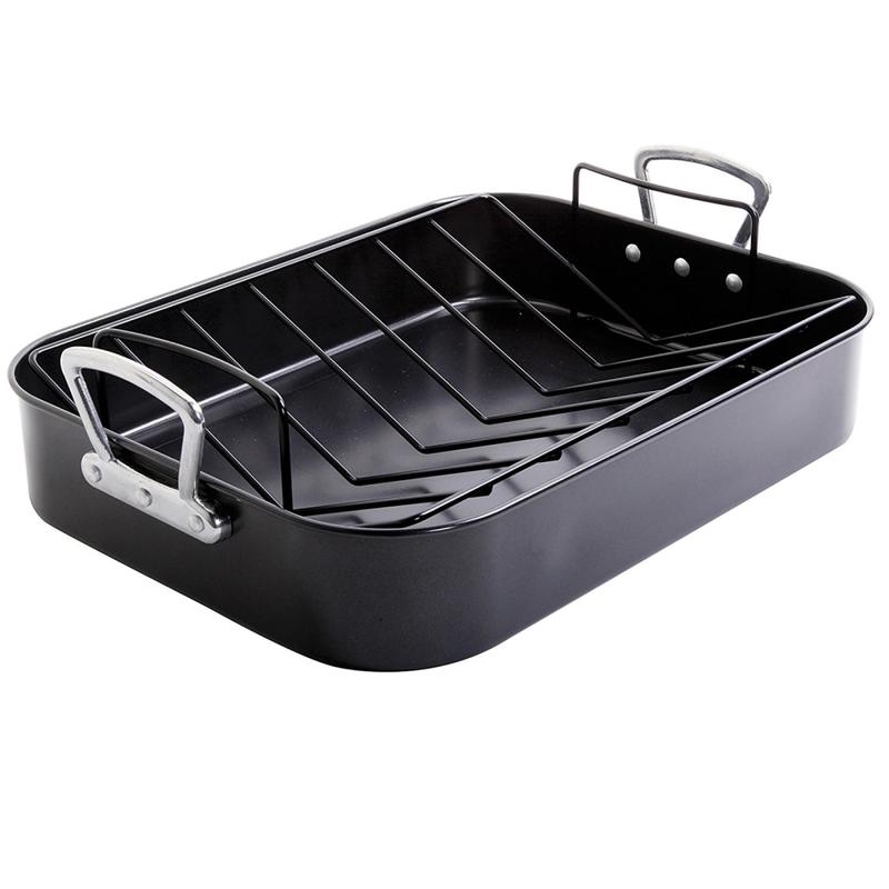 Gibson Home Broxton 2-Piece Turkey Roaster, Black MPN:995101014M