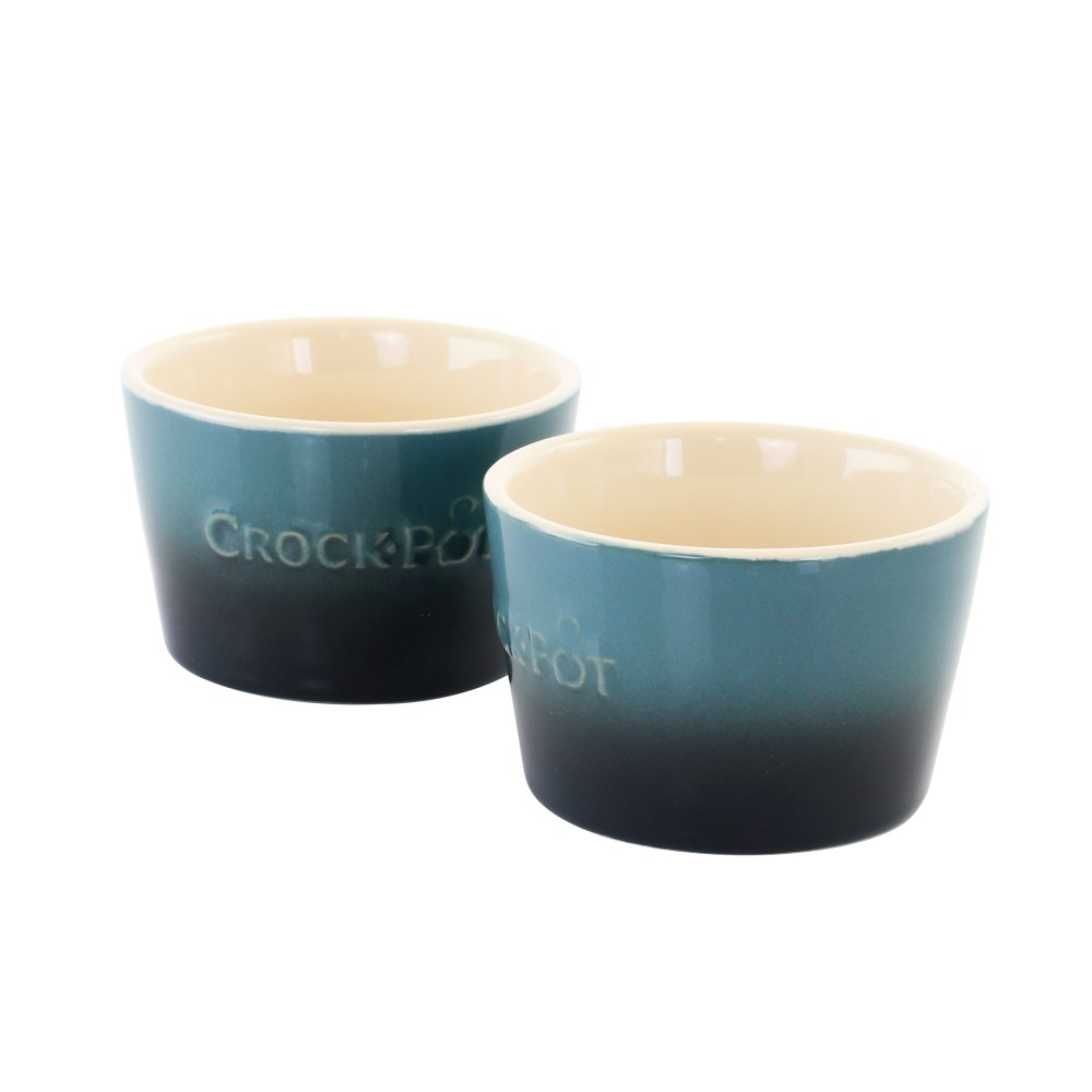 Crock-Pot Artisan 2-Piece Ramekin Set, 8 Oz, Blue MPN:995112847M