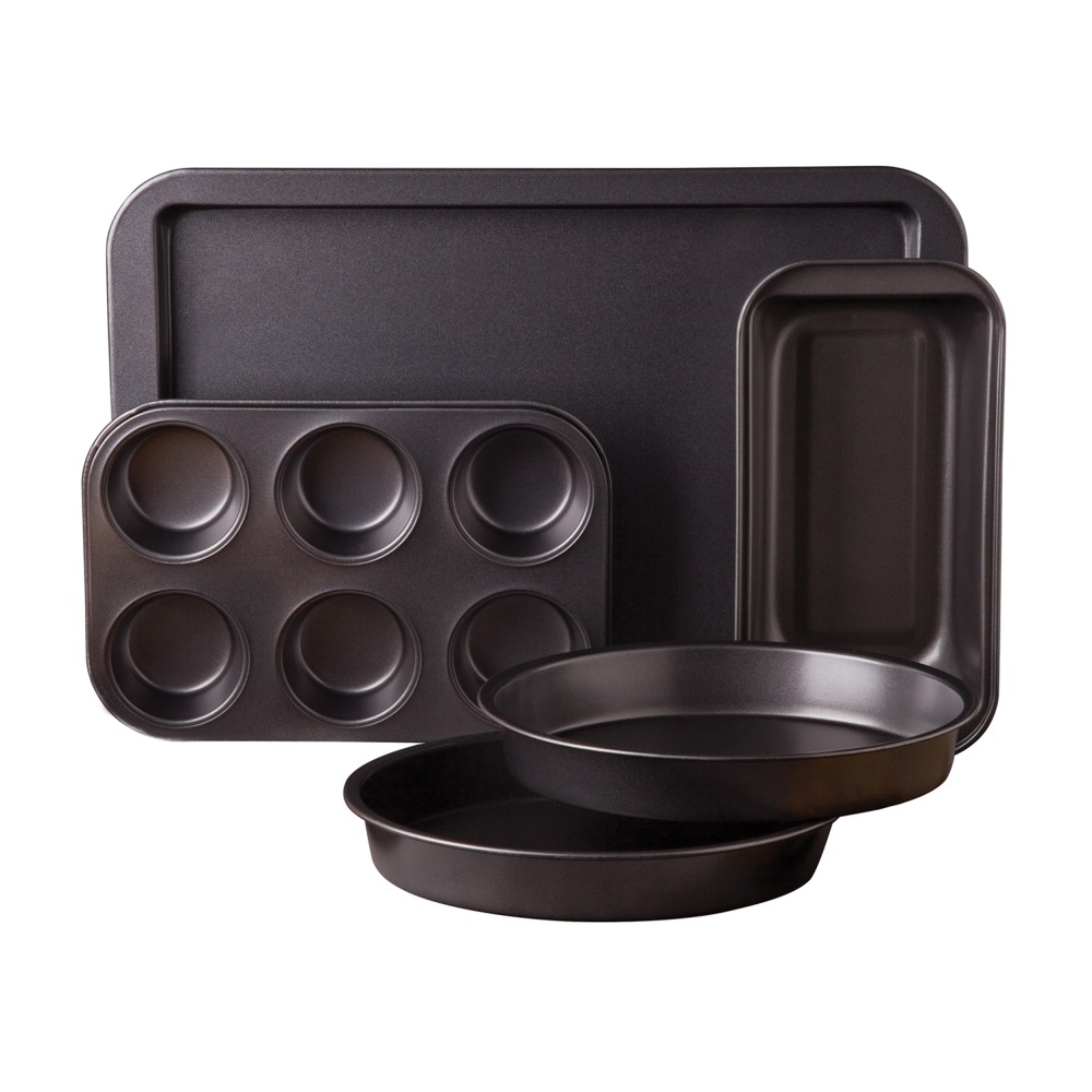 Sunbeam Love-To-Bake 5-Piece Xylan Non-Stick Carbon Steel Bakeware Set, Gray MPN:995113519M