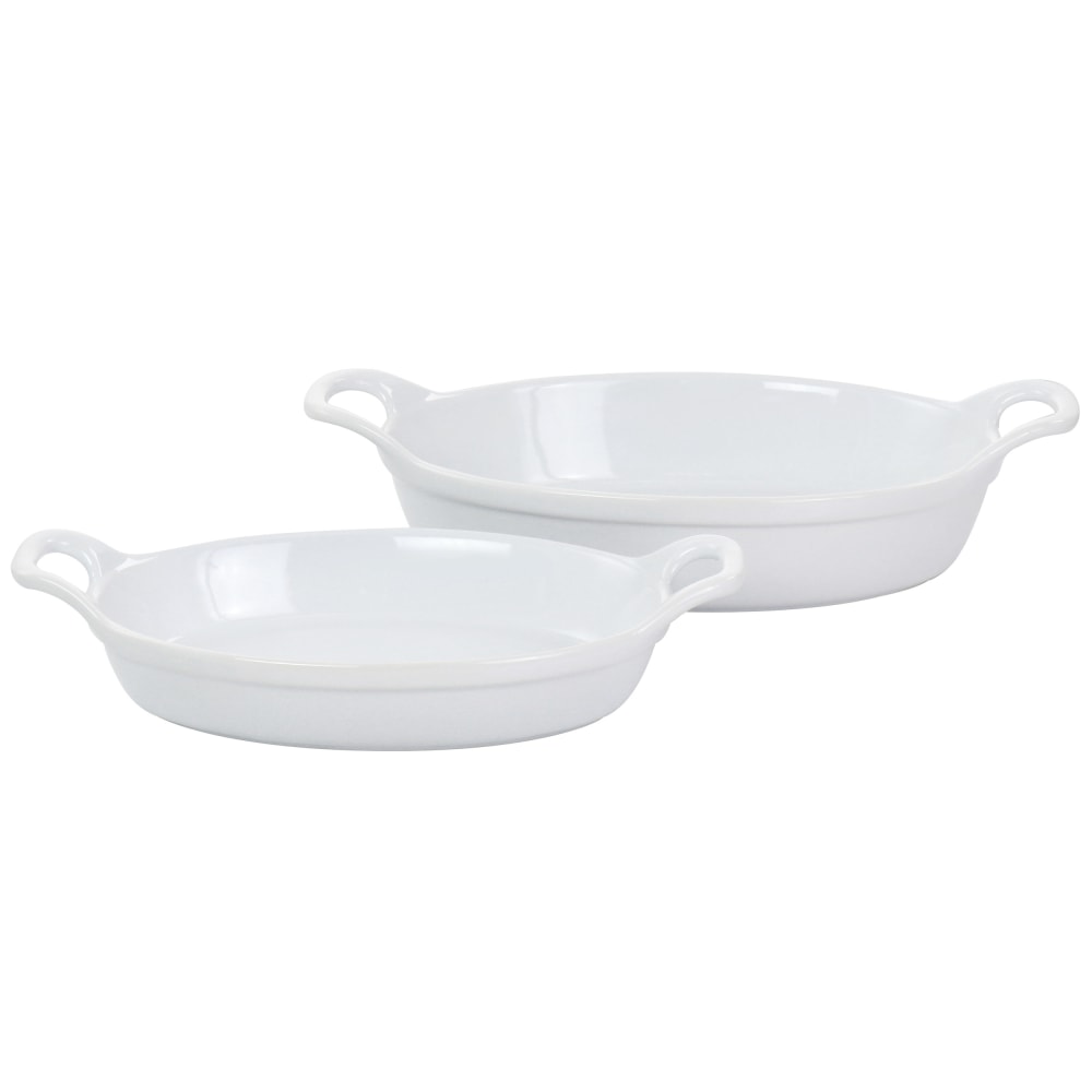 Martha Stewart Steel Stoneware Oval Baker 2 Piece Set, White MPN:995116464M