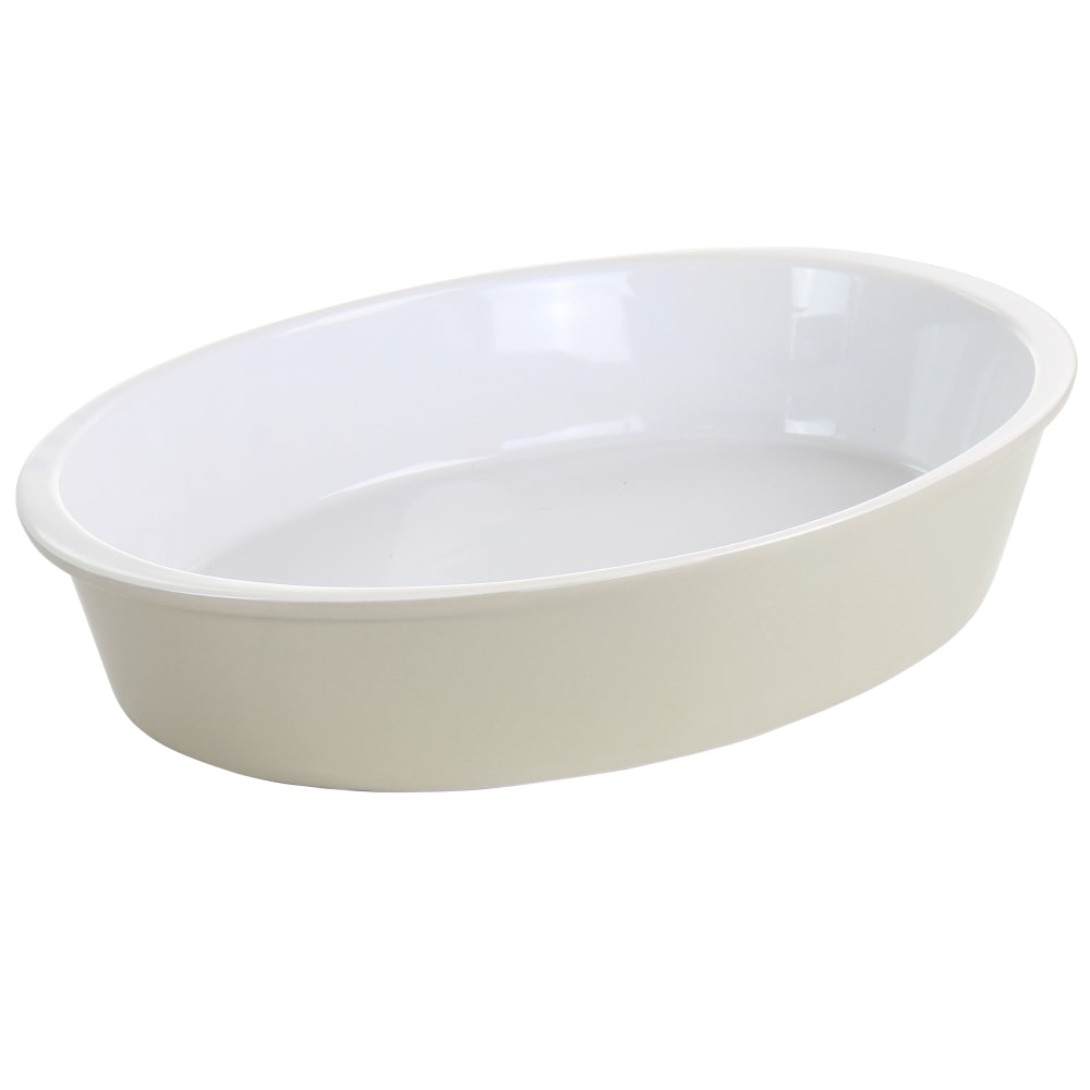 Martha Stewart Stoneware Oval Baker, 13in x 9-1/2in, Taupe MPN:995116575M
