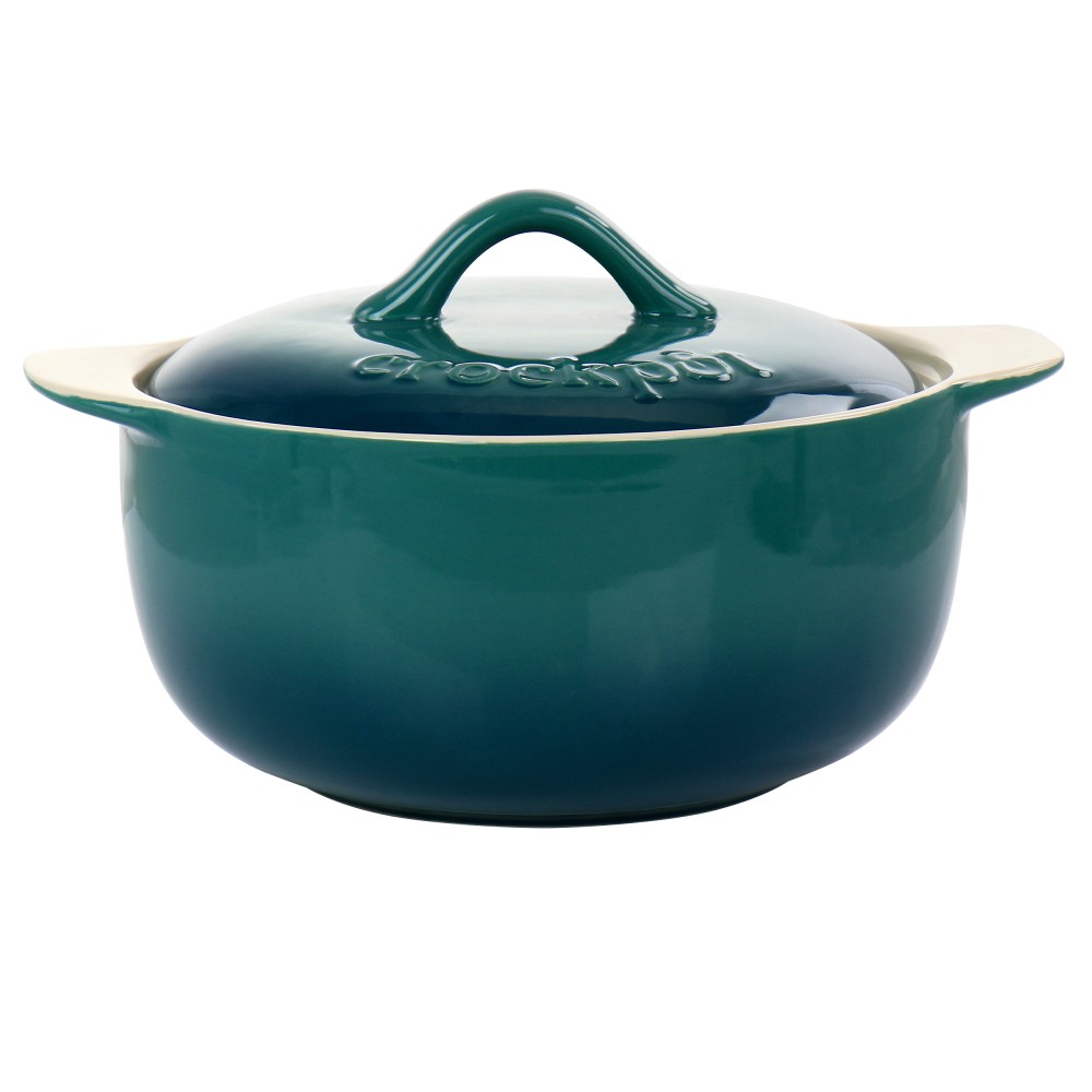 Crock-Pot Artisan 2.3-Quart Stoneware Round Casserole Dish, Gradient Teal MPN:995116902M