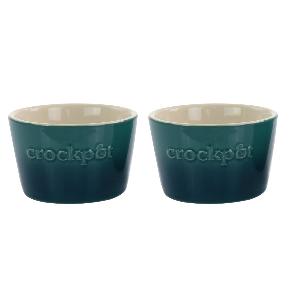 Crock-Pot 2-Piece Stoneware Ramekin Set, 8 Oz, Green MPN:995117061M