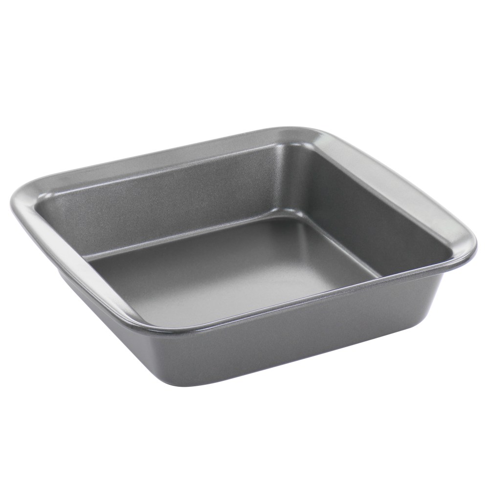 Gibson Baker's Friend Steel Non-Stick Square Bake Pan, 7-1/2in, Dark Gray MPN:995117602M