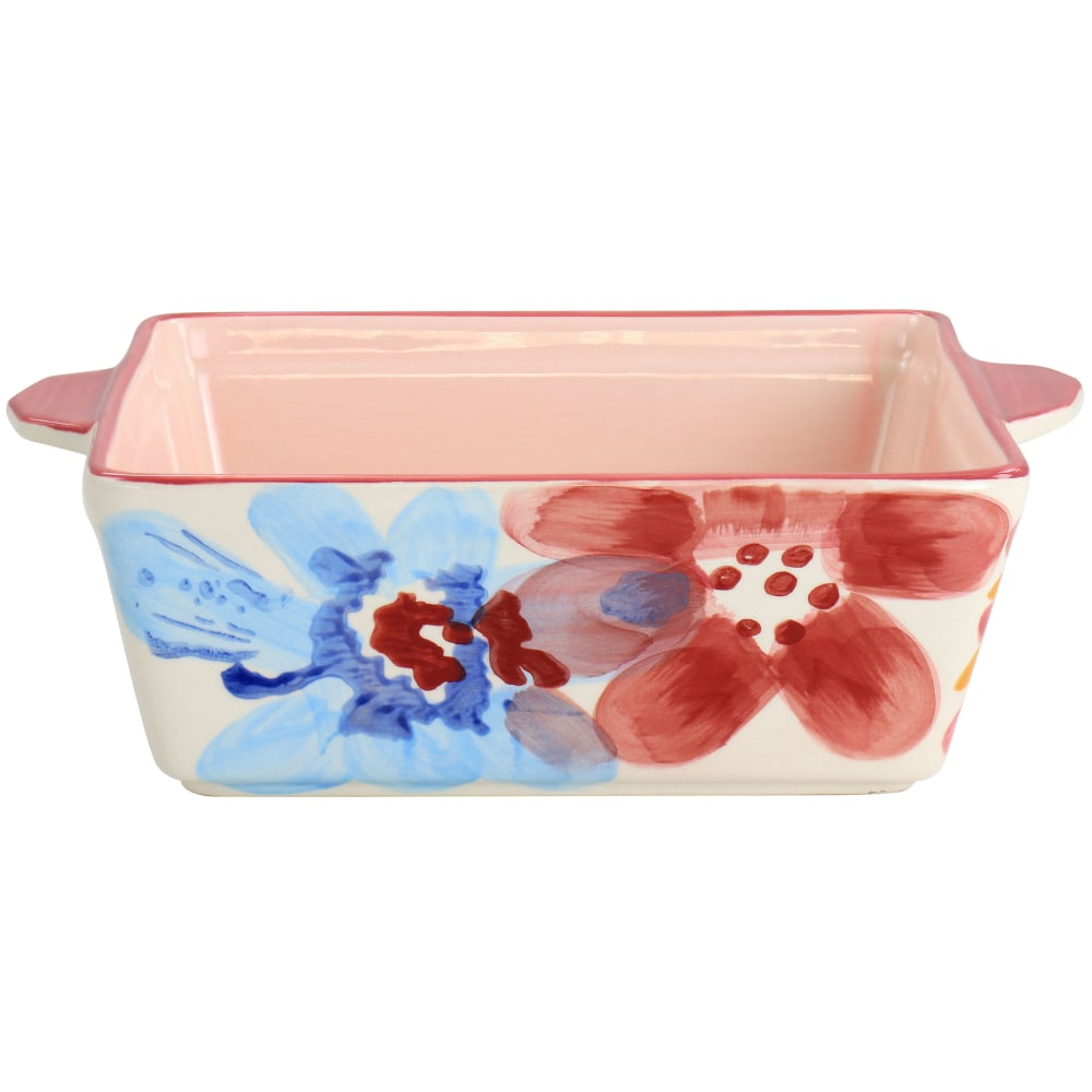 Spice by Tia Mowry Goji Blossom 2-Quart Square Stoneware Baker Pan, Pink MPN:995118435M