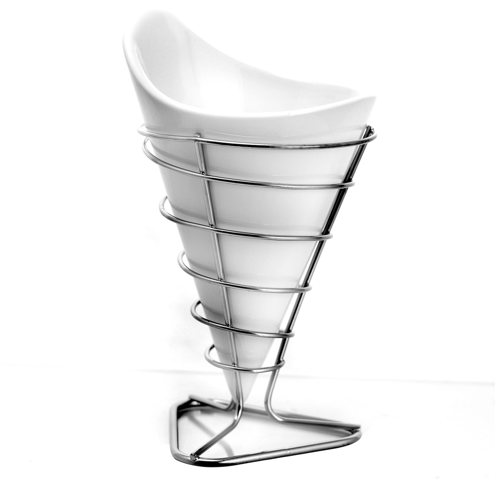 Gibson Elite Gracious Dining French Fry Bucket, 8inH x 7-3/4inW x 5inD, White MPN:995100518M