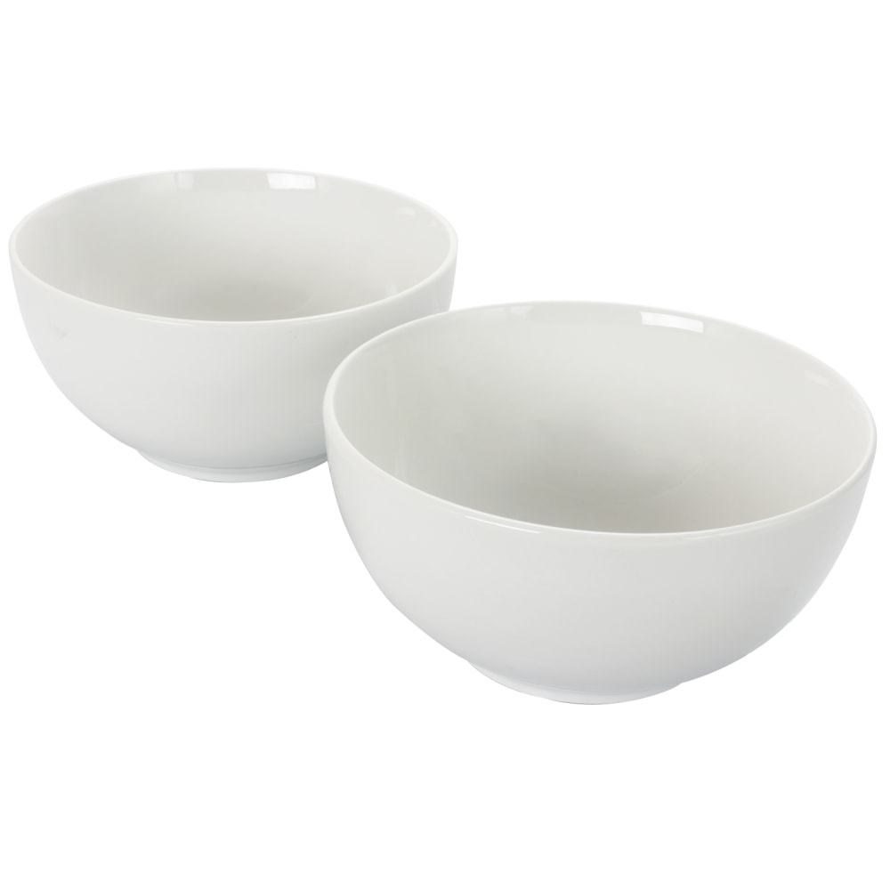 Gibson Home 2-Piece 7in Ceramic All-Purpose Round Bowl Set, White MPN:995110994M