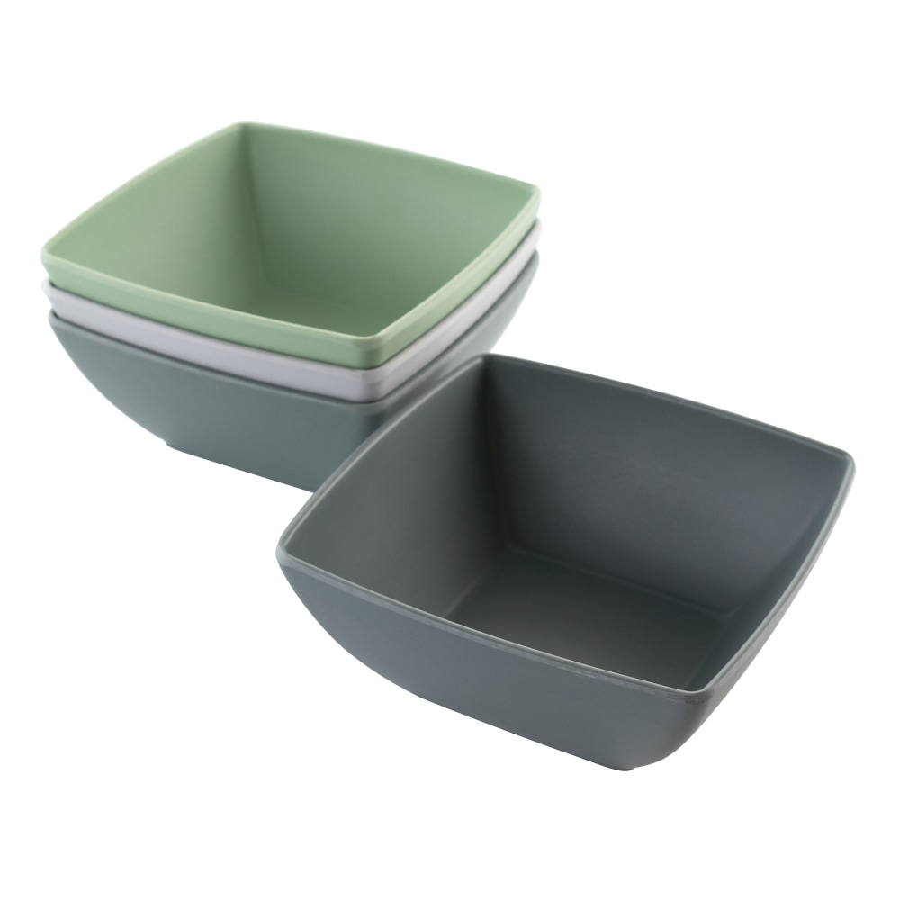 Gibson Home Grayson 4-Piece Bowl Set, 6in, Assorted Colors MPN:995113945M