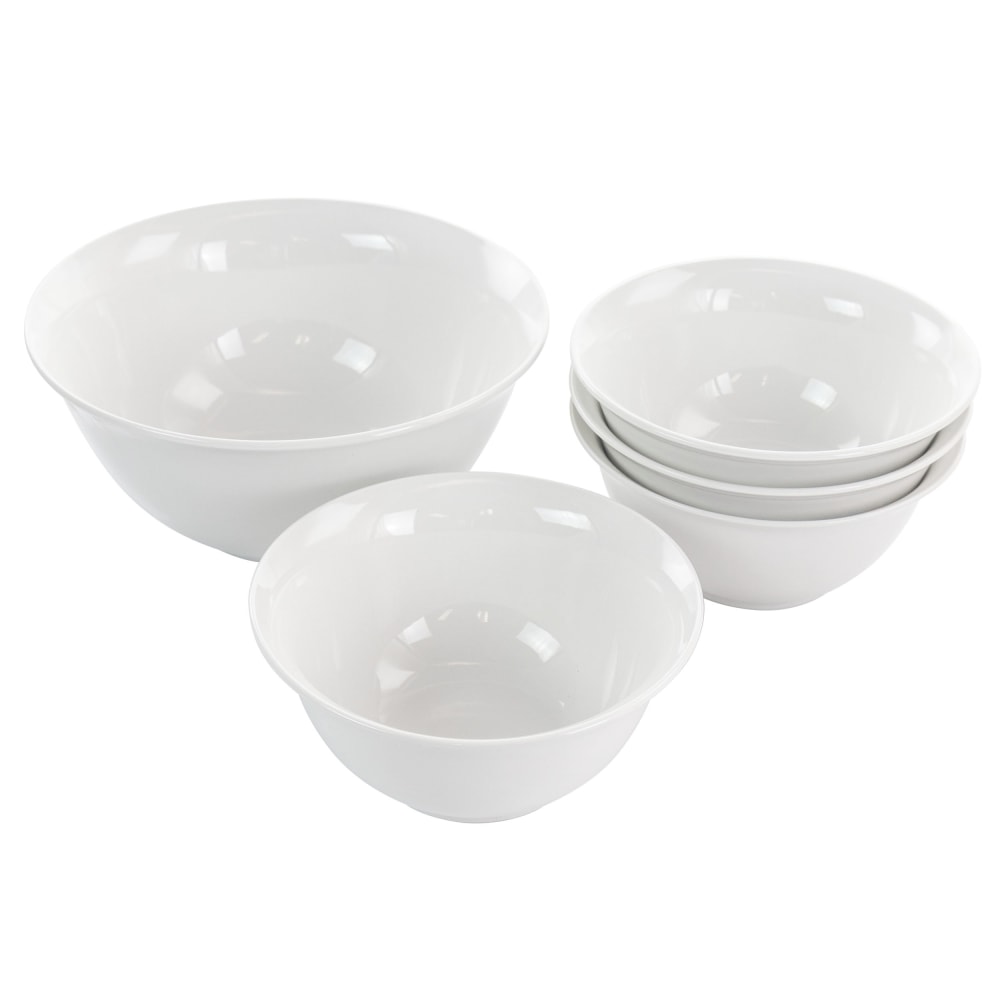 Gibson All U Need 5-Piece Fine Ceramic Bowl Set, White MPN:995114729M