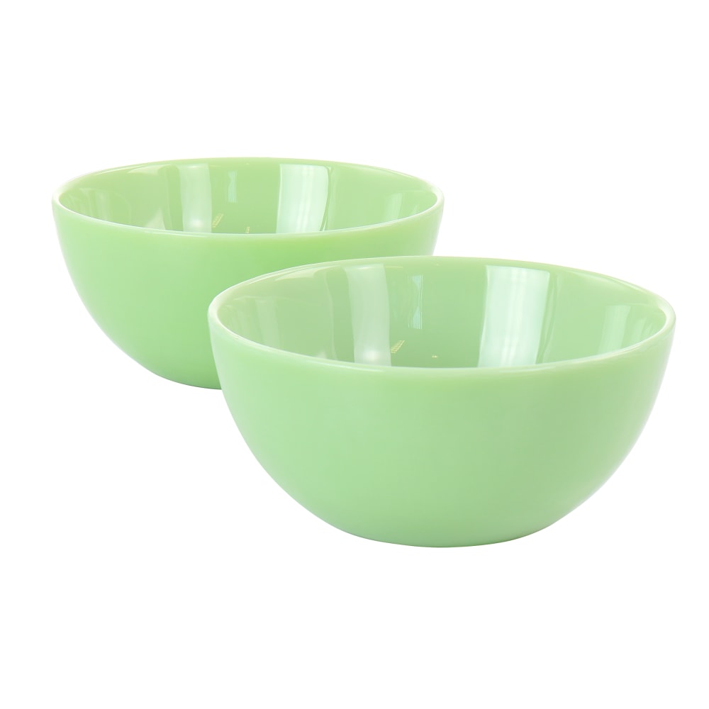 Martha Stewart Jadeite Glass 2-Piece Bowl Set, 6in, Jade Green MPN:995116329M