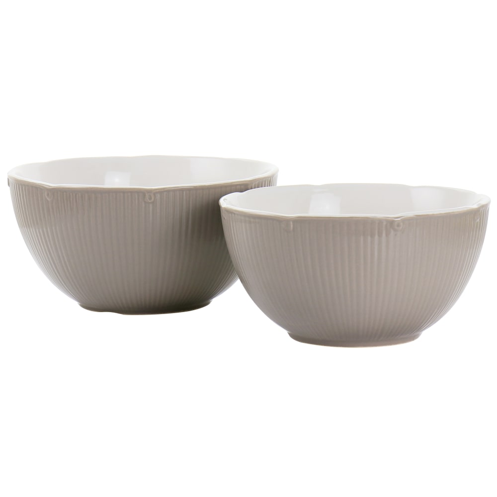 Martha Stewart 2-Piece Serving Bowl Set, Taupe MPN:995117305M
