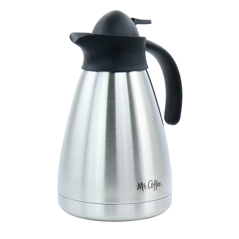 Mr. Coffee Olympia 1-Quart Insulated Stainless Steel Thermal Coffee Pot, Silver MPN:995117635M