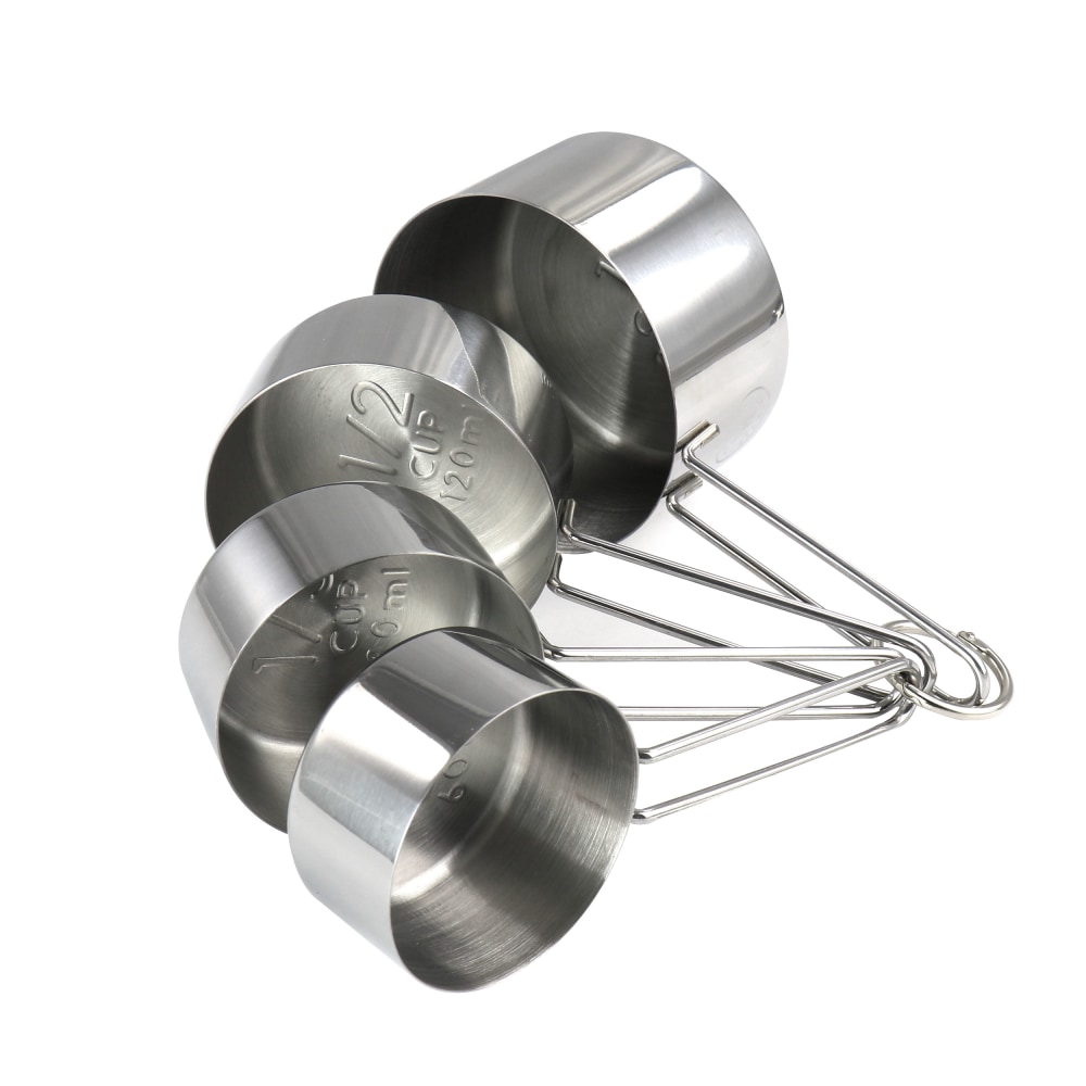 Martha Stewart Stainless-Steel Measuring Cups, Silver MPN:995116436M