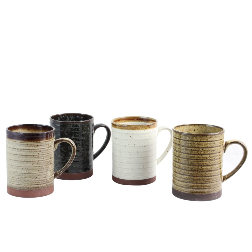 Gibson Home Terra Bella 4-Piece Mug Set, 18.5 Oz, Assorted Colors MPN:995106424M