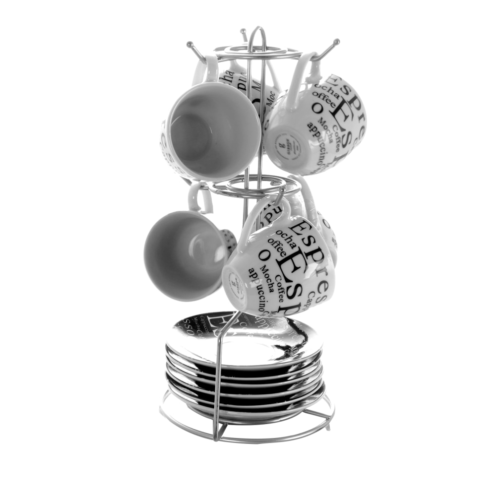 Gibson Espresso 13-Piece Coffee Cup Set, 3 Oz, White MPN:99583914M