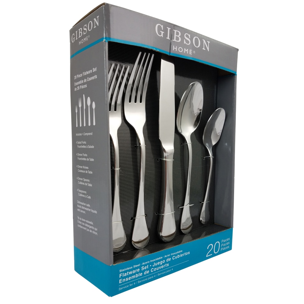 Gibson Home Classic Manchester 20-Piece Flatware Set, Silver MPN:995100042M