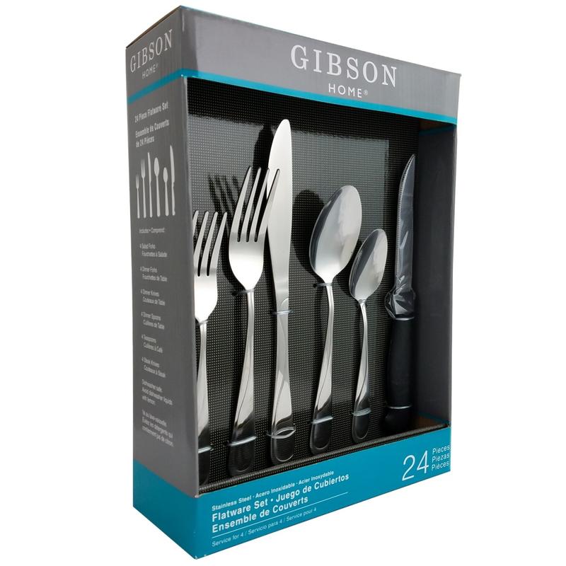 Gibson Home Trillium Plus 24-Piece Stainless-Steel Flatware Set MPN:995100582M