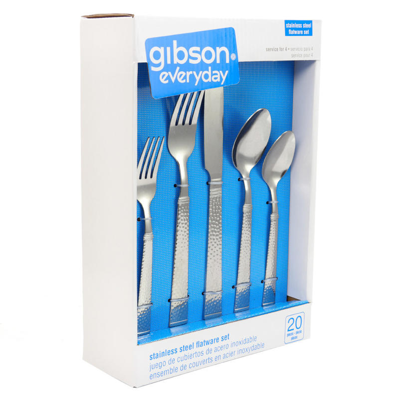 Gibson Home Prato 20-Piece Flatware Set, Silver MPN:995100588M