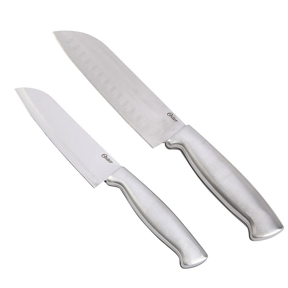 Oster Baldwyn 2-Piece Stainless-Steel Santoku Knife Set MPN:995101057M