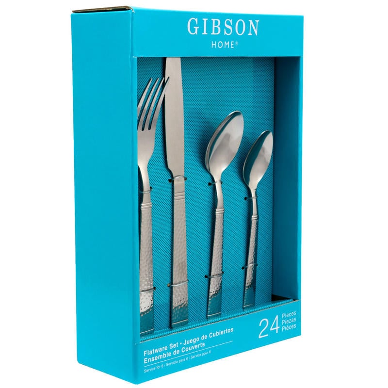 Gibson Home Prato 24-Piece Flatware Set, Silver MPN:995104960M