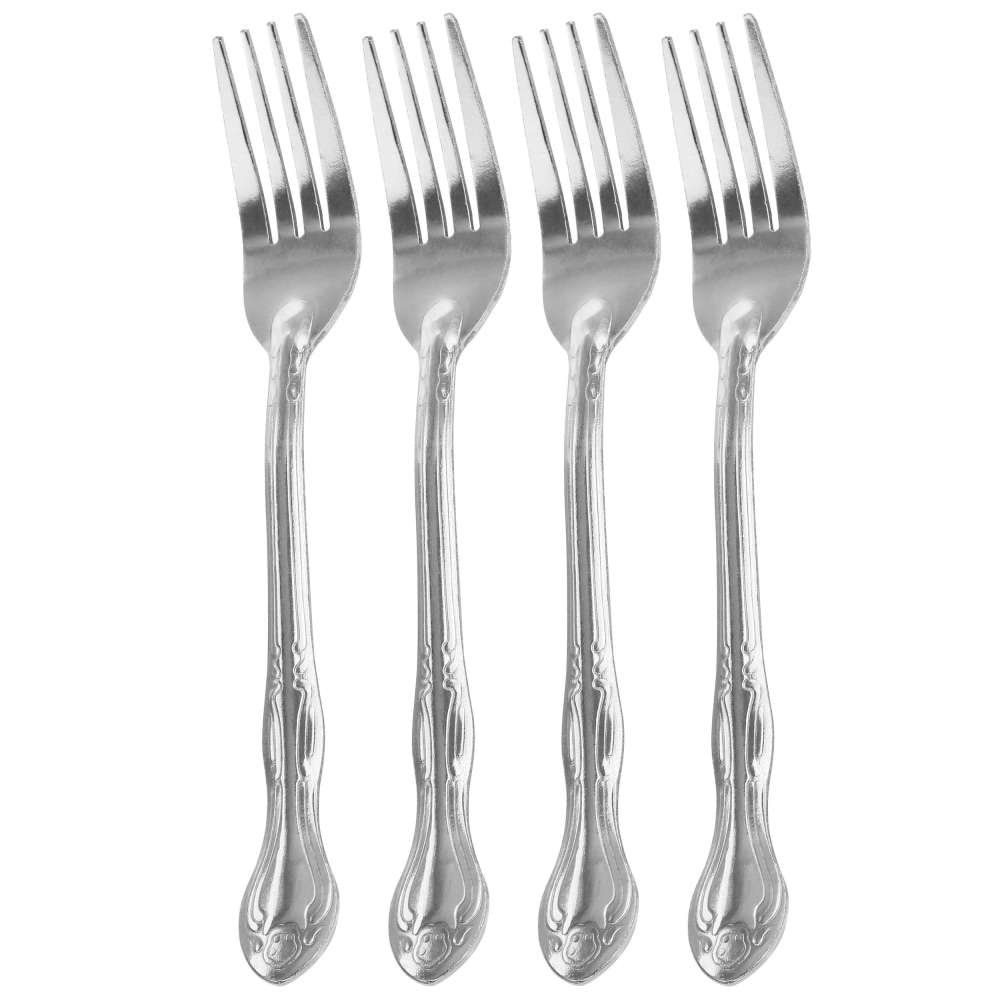 Gibson Home Abbie 4-Piece Stainless Steel Dinner Fork Set, Silver MPN:995117448M