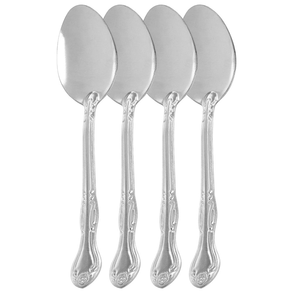 Gibson Home Abbie 4-Piece Stainless Steel Dinner Spoon Set, Silver MPN:995117457M