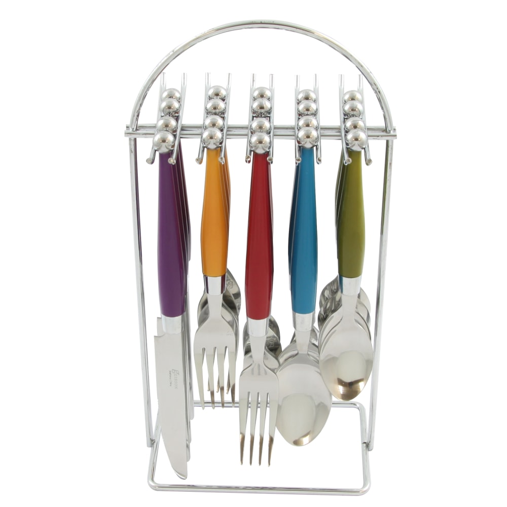 Gibson Casbah 20-Piece Flatware Set, Assorted Colors MPN:99586839M