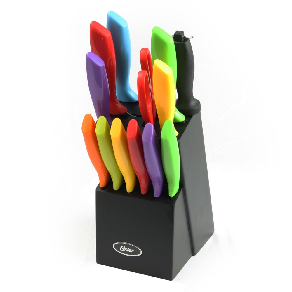 Oster Stainless-Steel 14-Piece Cutlery Set, Assorted Colors MPN:99595642M