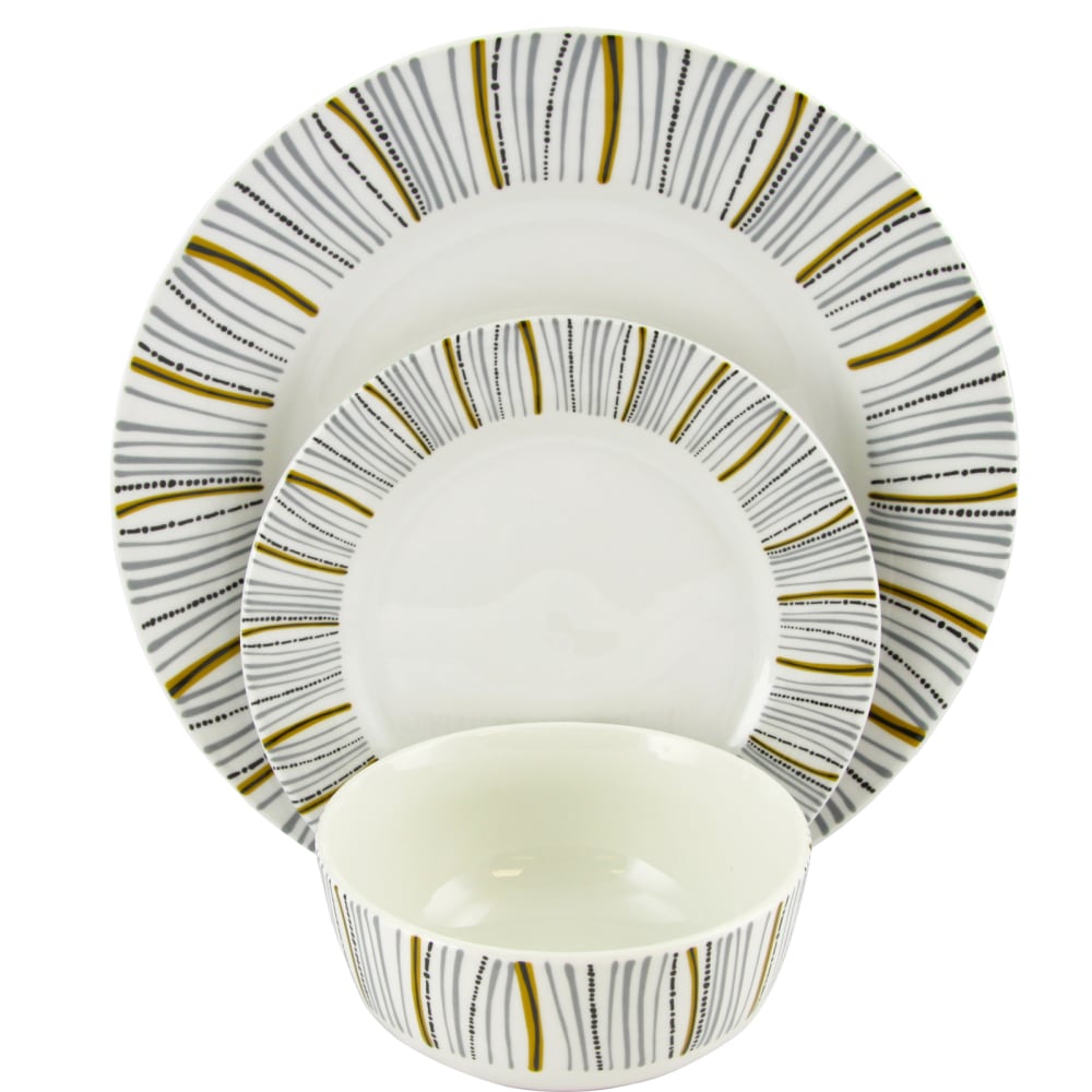Gibson Home Classic Burst 12-Piece Dinnerware Set, Multicolor MPN:995100462M