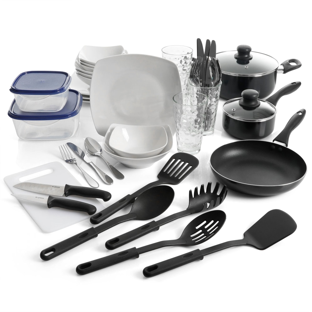 Gibson All U Need 45-Piece Dinnerware Cookware Combo Set, White MPN:995112763M