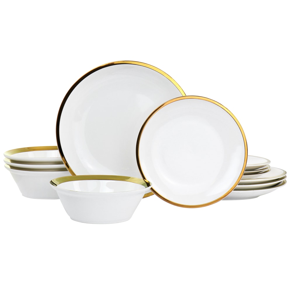 Gibson Home Premier 12-Piece Dinnerware Set, Gold MPN:995116525M