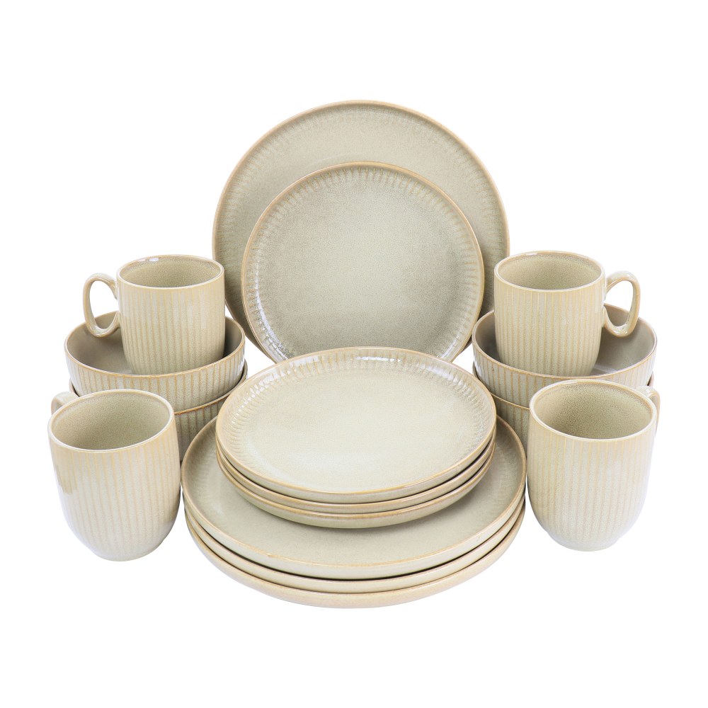 Gibson Elite Blaise 16-Piece Stoneware Dinnerware Set, Beige MPN:995116875M