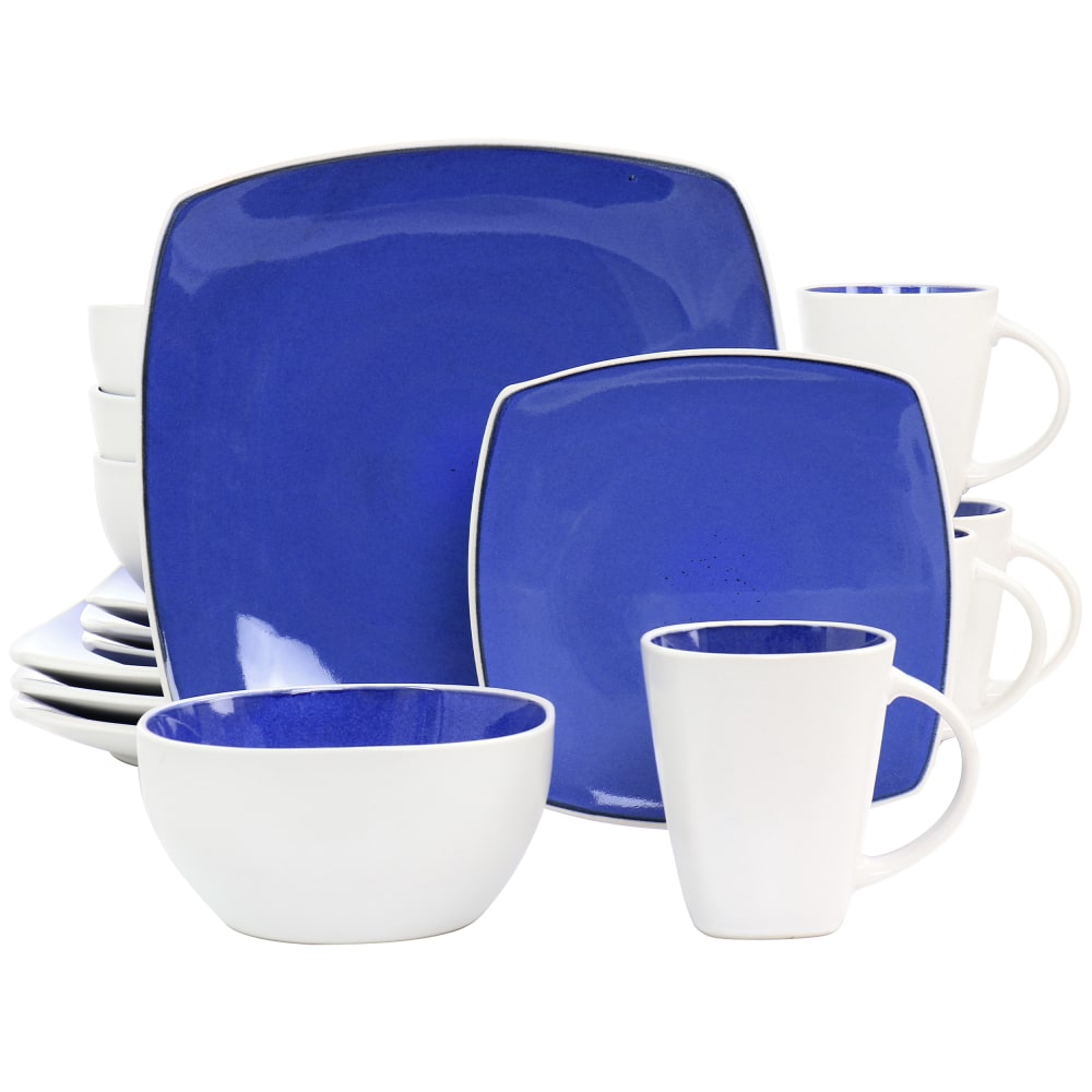 Gibson Elite Soho Lounge 16-Piece Stoneware Dinnerware Set, Cobalt MPN:995116940M