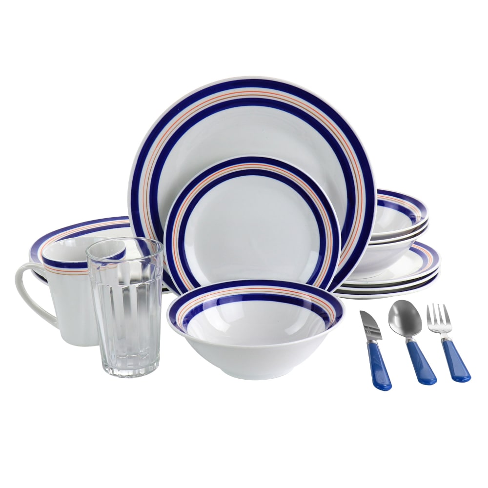 Gibson All U Need 32-Piece Ceramic Dinnerware Set, White MPN:995117189M