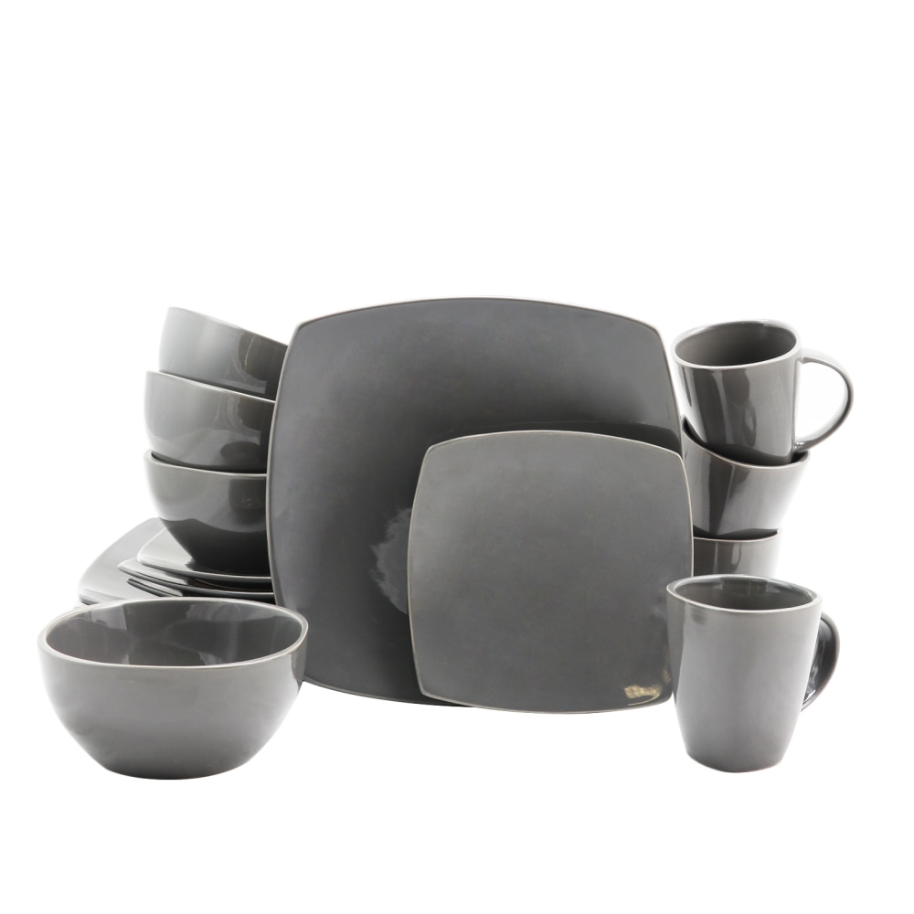 Gibson Home Soho Lounge 16-Piece Dinnerware Set, Gray MPN:99586909M