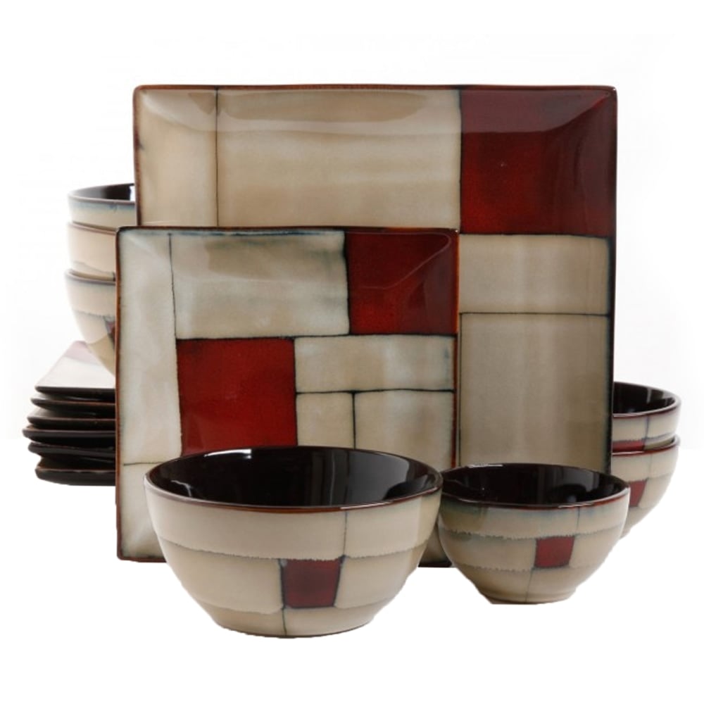 Gibson Elite Azeal 16-Piece Dinnerware Set, Taupe MPN:99595667M