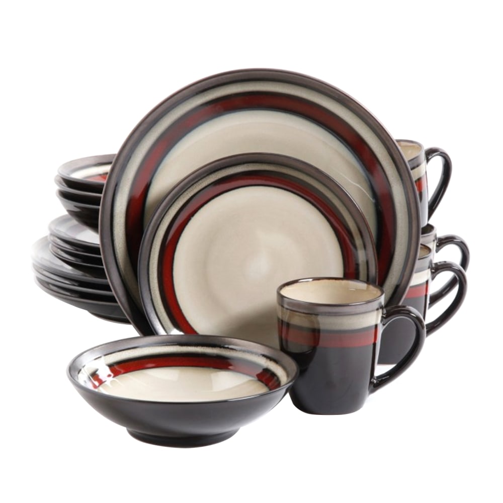 Gibson Elite Lewisville 16-Piece Dinnerware Set, Red MPN:99597351M