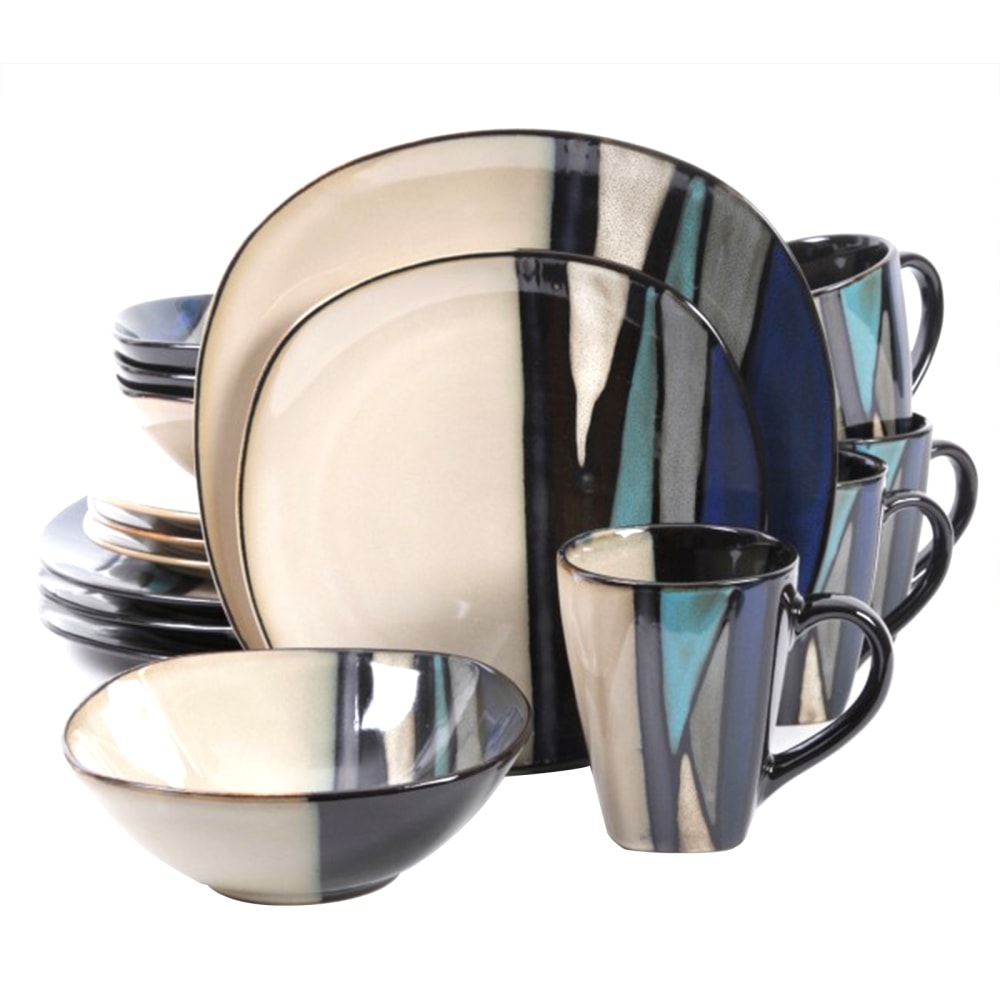 Gibson Elite Althea 16-Piece Dinnerware Set, Teal MPN:99597356M