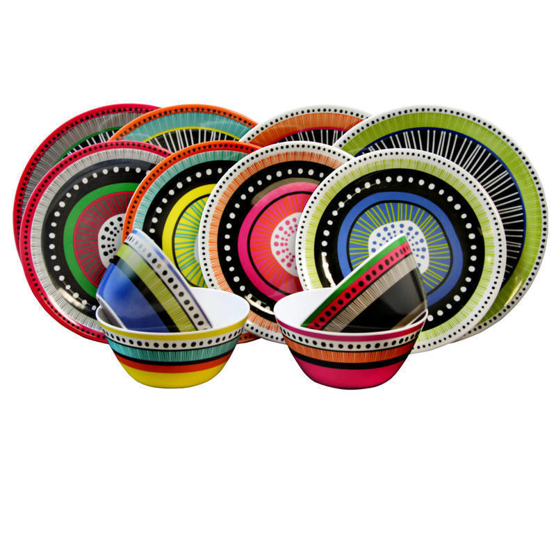 Gibson Almira 12-Piece Dinnerware Set, Multicolor MPN:99599958M