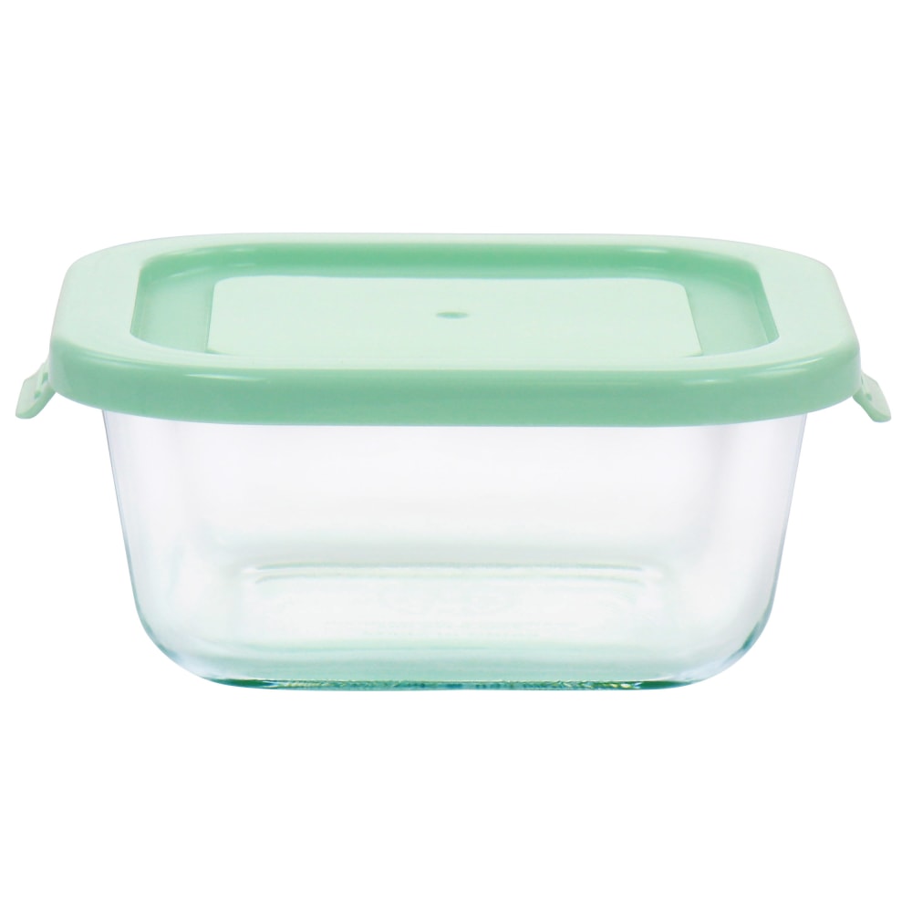 Martha Stewart Glass Container With Lid, 3.5inH x 4-1/2inW x 5inD, Mint MPN:995116446M
