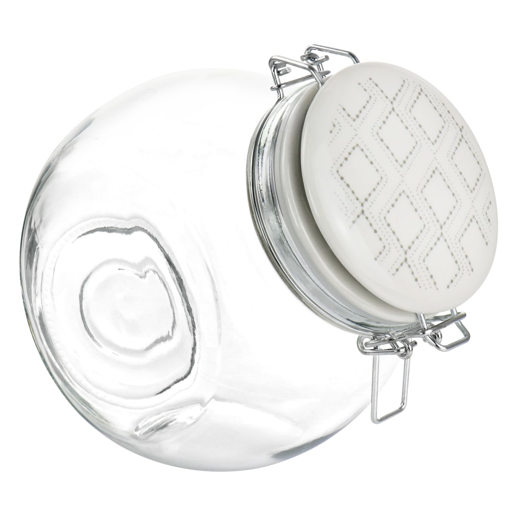 Gibson Home 1.9-Quart Glass Canister, Clear MPN:995117180M