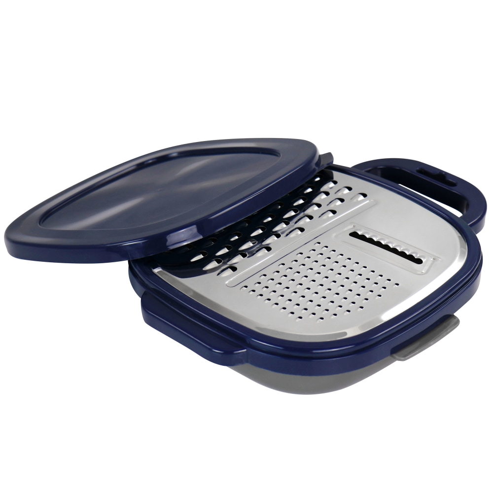 Oster Flat Bluemarine 3-Piece Grater And Container Set, Navy MPN:995117521M