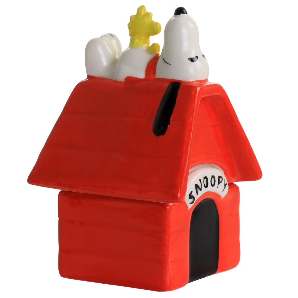 Gibson Peanuts Classical Dog House Snoopy And Woodstock Salt And Pepper Shaker Set, Red MPN:995118088M
