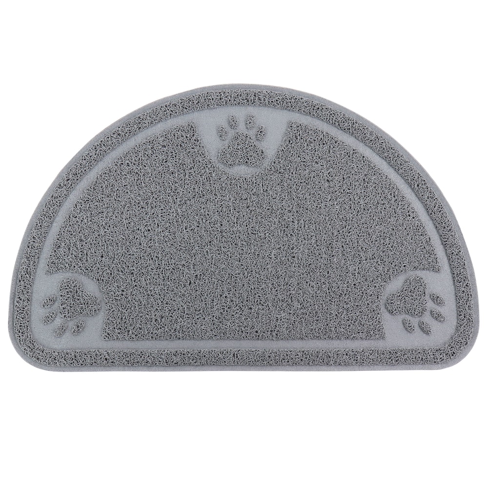 Gibson Home Pet Elements Paw Print Place Mat, 14-1/4in x 23-5/8in, Gray MPN:995100733M