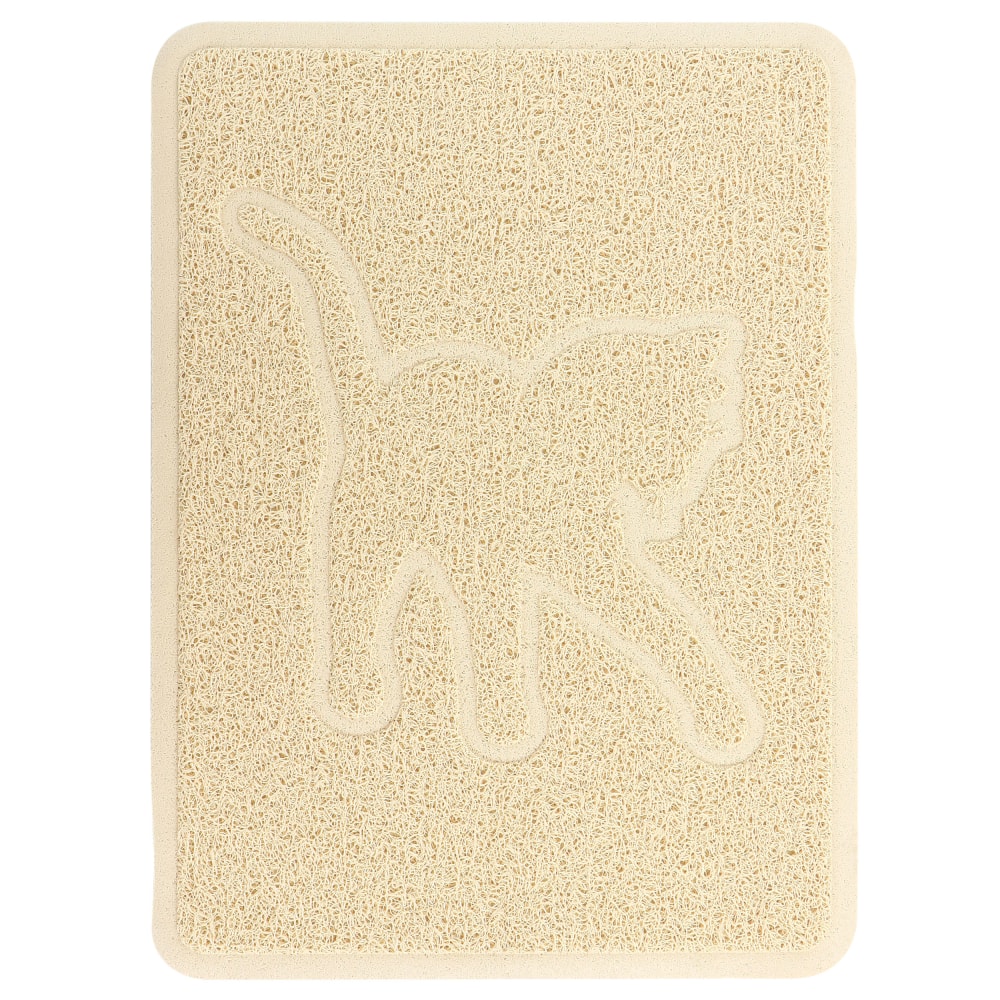 Gibson Everyday Pet Elements Cat Silhouette Placemat, 13-13/16in x 18-1/2in, Tan MPN:995117861M